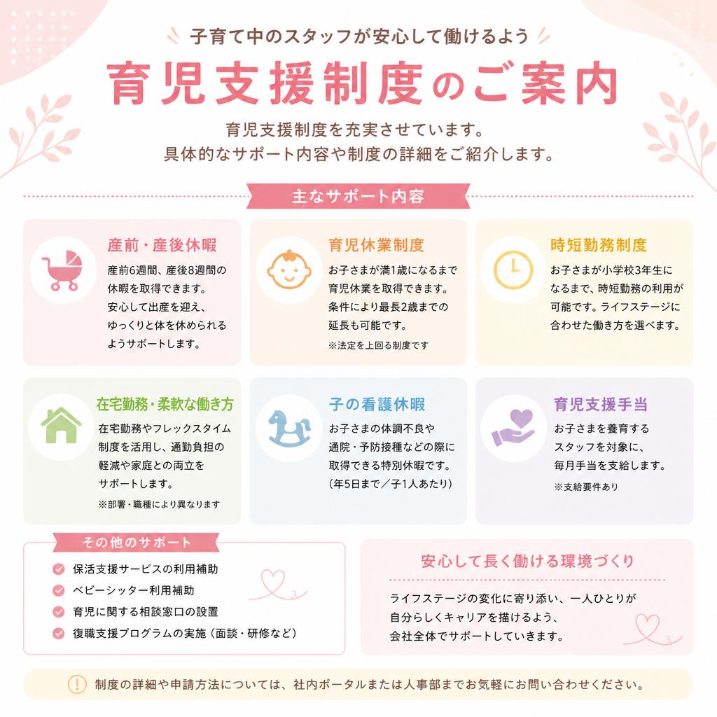 充実した育児支援制度