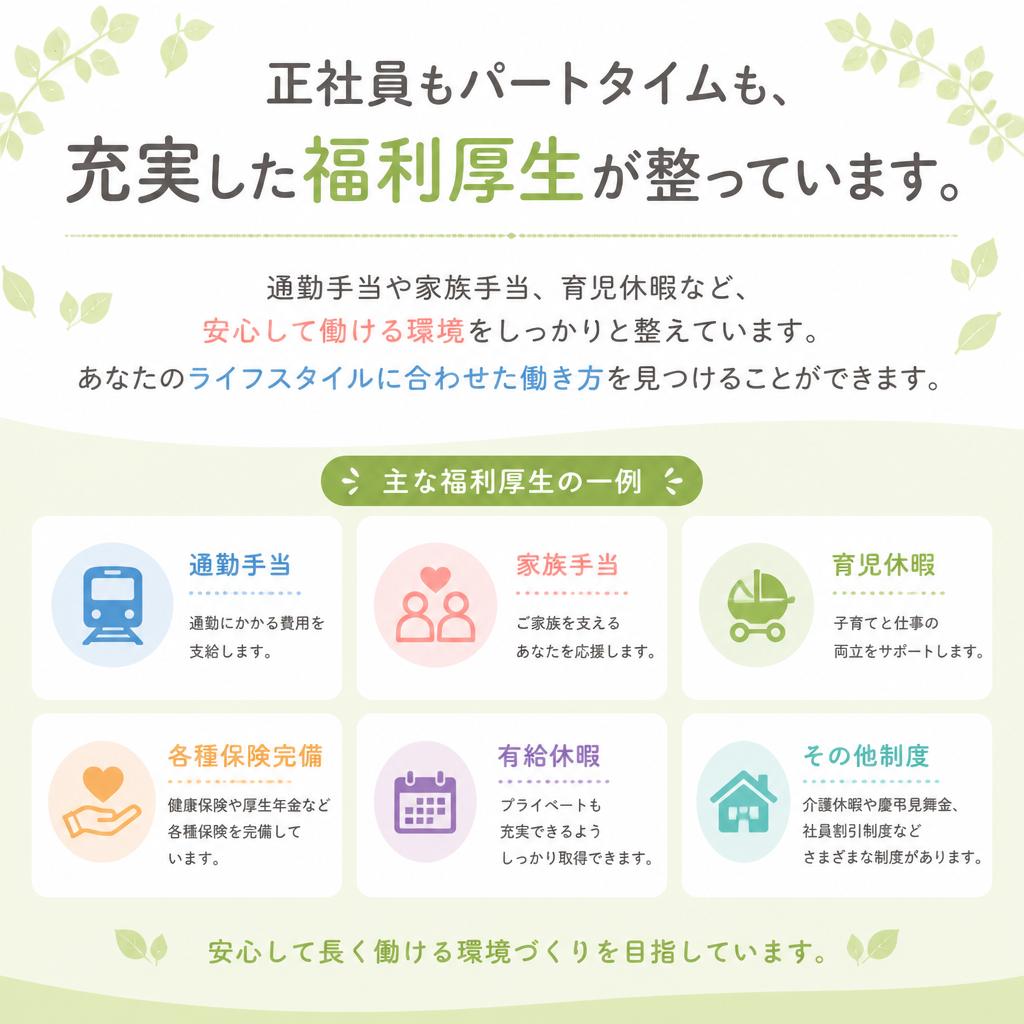 充実した福利厚生